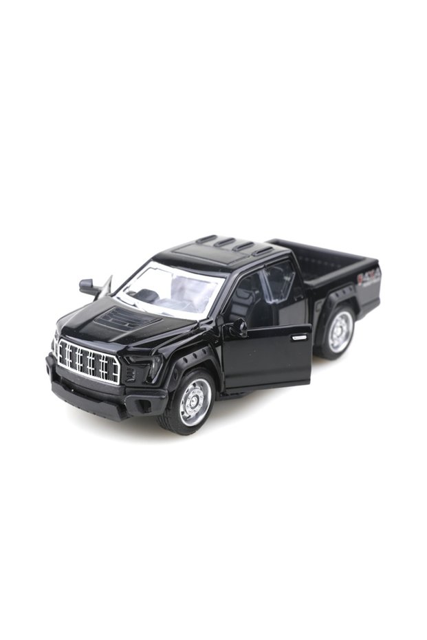 truck black (Bagged) 1/36 Scale Replica F150 Off-Road Pickup Truck, Die-Cast Metal, Boy's Toy, Pullb