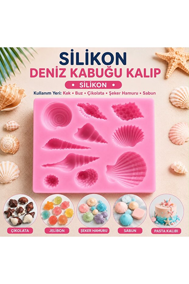 Epoxy Silicone Sea Shells Candy Pulp, Soap, Chocolate Mold