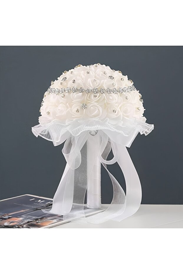 WHITE 1 Piece Wedding Romance Revolves Around Flowers, Fairy Tale Wedding, Bride and Groom, Gentle S