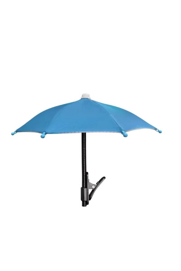 Light Blue Bending Design Car Mobile Phone Sunshade Anti-glare Non-slip Car Phone Holder Shelter Fro