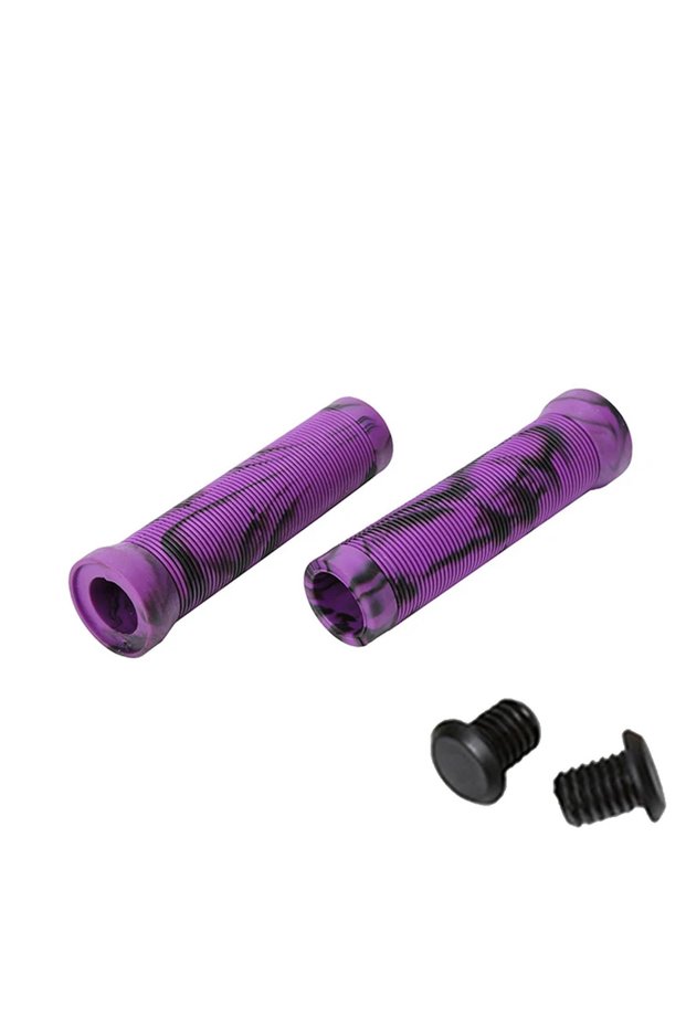 125MM-BLACK-PURPLE MTB Cuffs Soft Bicycle Handlebar Grips Waterproof Mountain Bike Grips Du