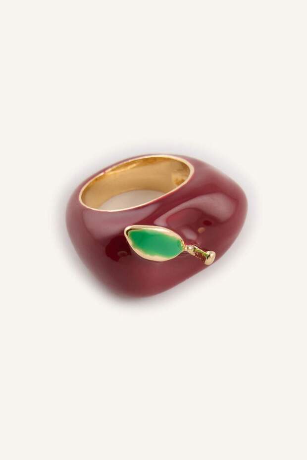 Women's Apple Patterned Ring G5825Axns