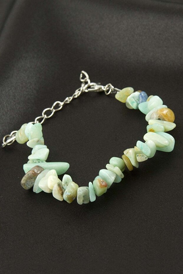 Amazonite Cracked Natural Stone Bracelet