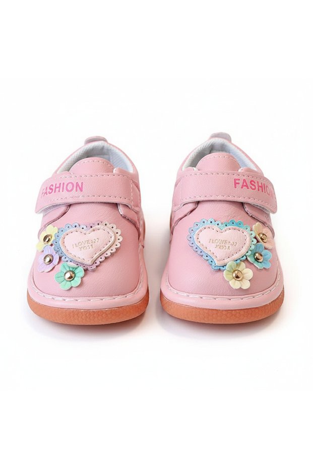 - Baby Musical Flower Shoes- Pink,white - 0M to 24M