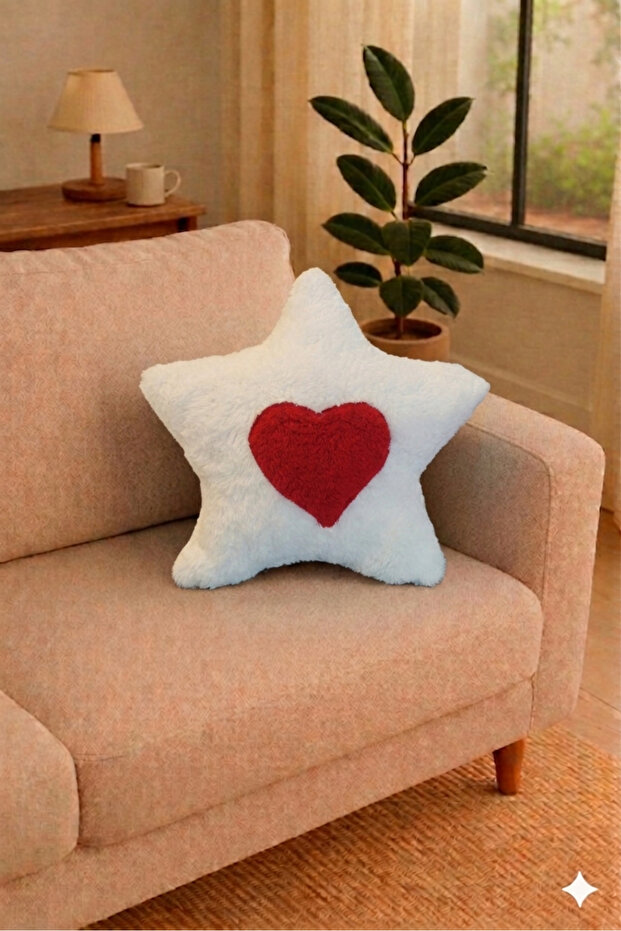 Decorative Star Pillow Heart Pillow Throw Pillow Cushion