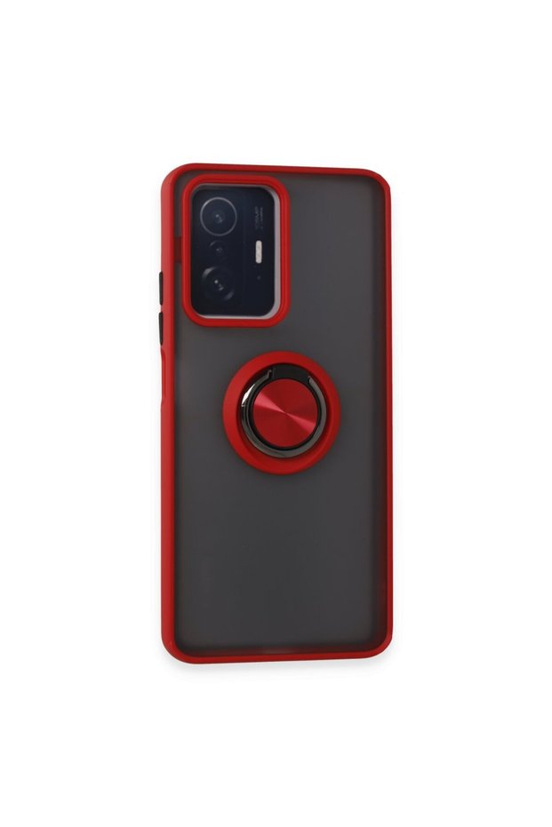 Xiaomi Mi 11t Case with Camera Protection, Ring Holder, Magnetic Stand, Frosted Back Cover