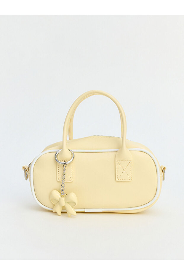 Women's Shoulder Bag with Bow Accessory