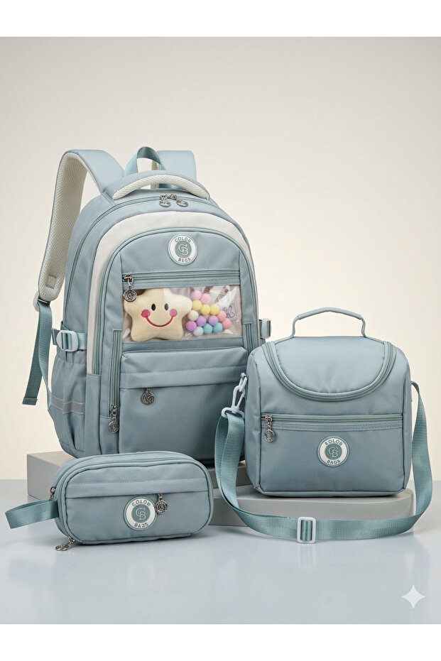 Pastel Dreams - Orthopedic 3-Piece School Bag Set for Children