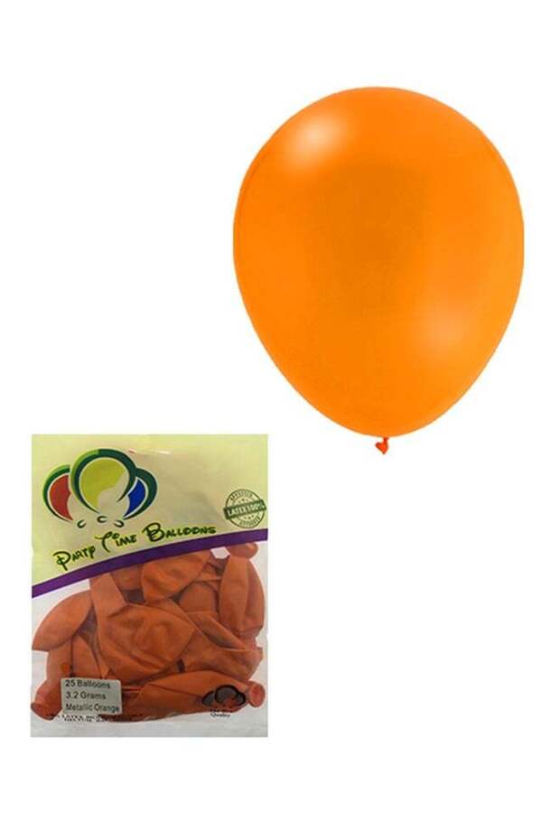 25-Piece Metallic Latex Balloon Set 12inch