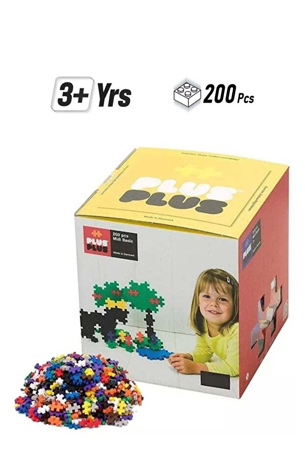 Plus Big Basic Building Midi Basic Blocks (200 pieces) - 1