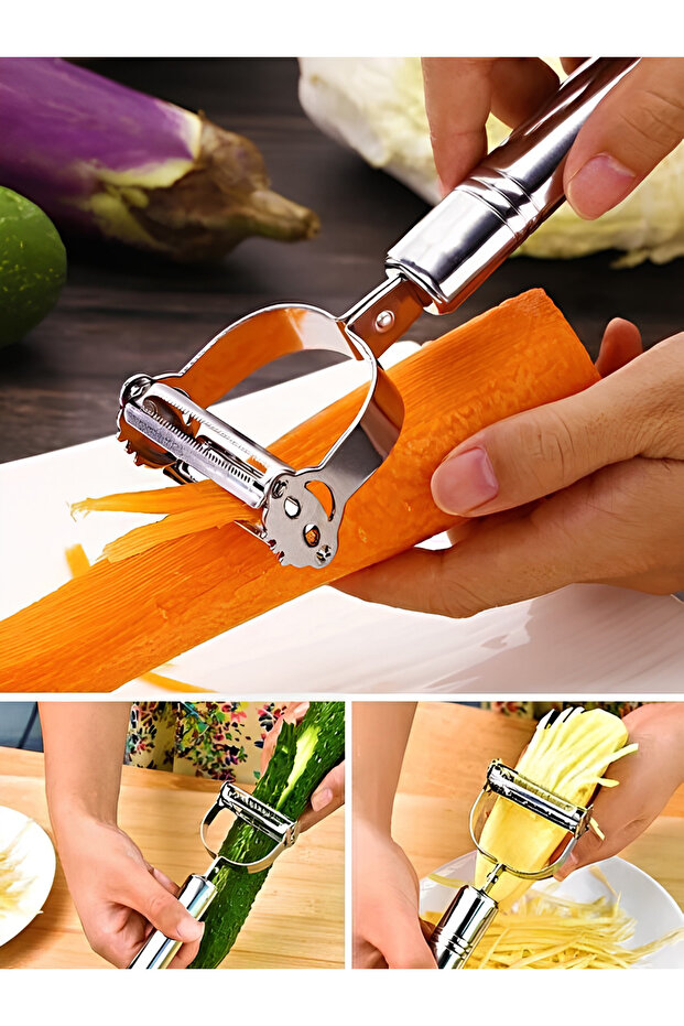 Stainless Steel Vegetable Peeler Julienne Peeler Kitchen Peeling Knife