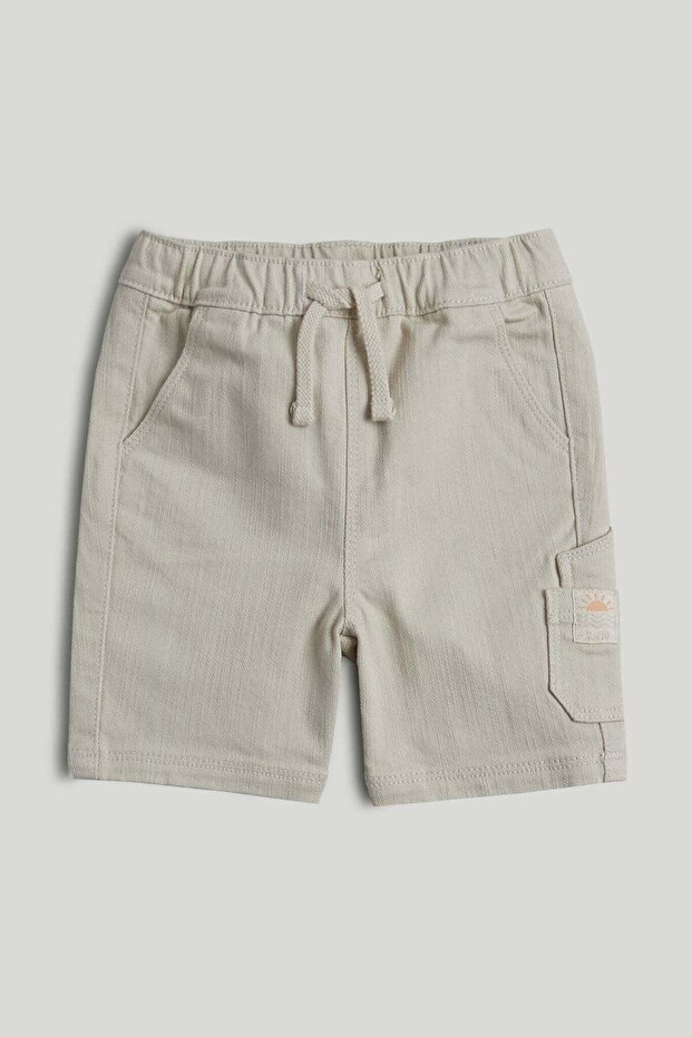 Stone Cotton Shorts