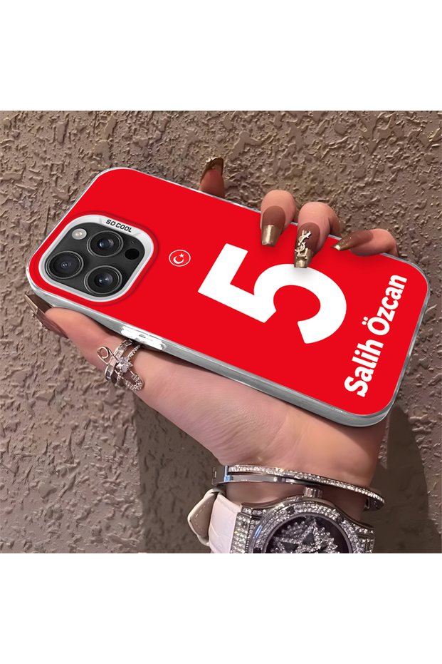 Silicone Edge Hard Back Phone Case Compatible with iPhone 16 Pro Salih Özcan