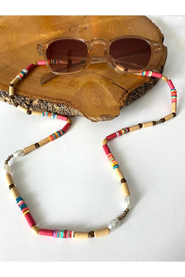 Bohem Authentic Wood-Fimo Glasses Hanger Rope (Special Summer Collection)