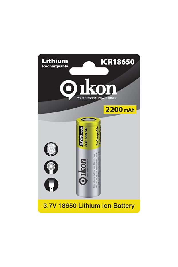 2200 mAh Rechargeable Lithium-ion Battery, 3.7V, ICR18650