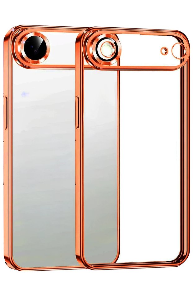 Ilkeshop New iPhone 17 Air Lensli Silikon (141037) - Orange