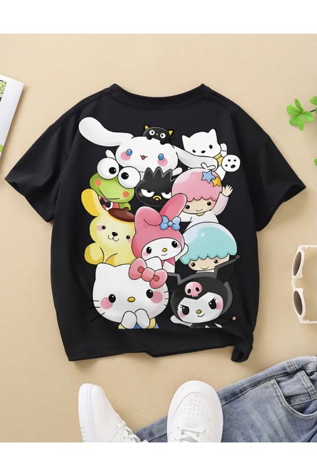 New Season Melody's Friends Back Printed 100% Cotton Girls T-Shirt
