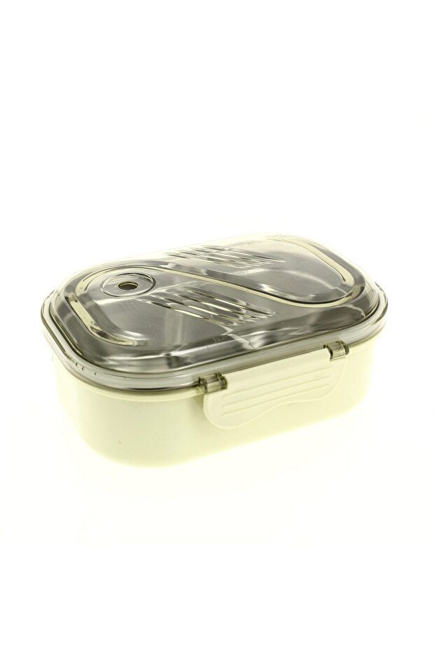 Lunch Box with 2 Compartments Leakproof 850ml Food Container with BPA Free