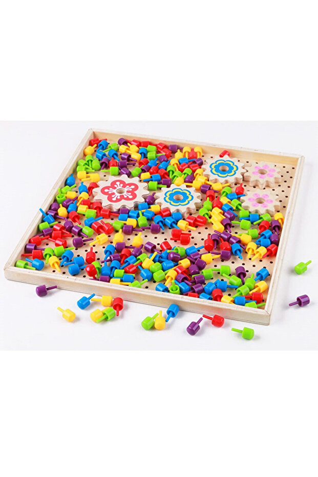Joc Mozaic Pixel din Lemn - 4