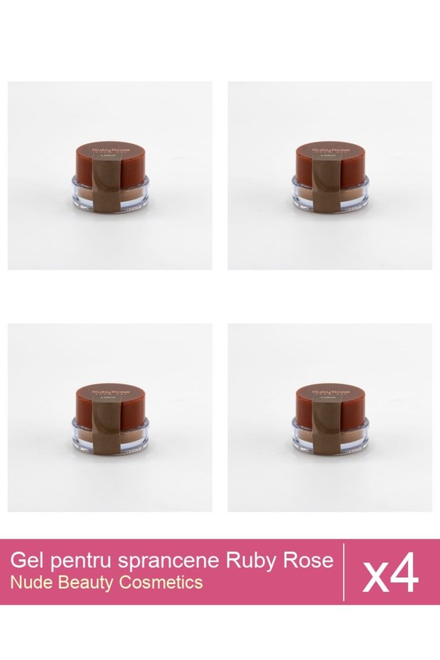 Set 4x Gel pentru sprancene Ruby Rose -Light