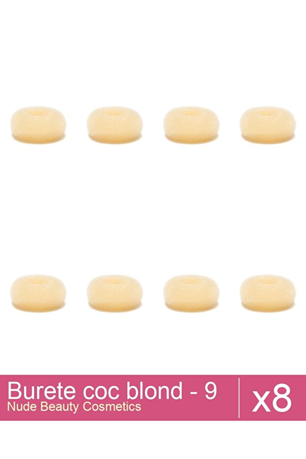 Set 8x Burete coc blond - 9 cm diametru - 1