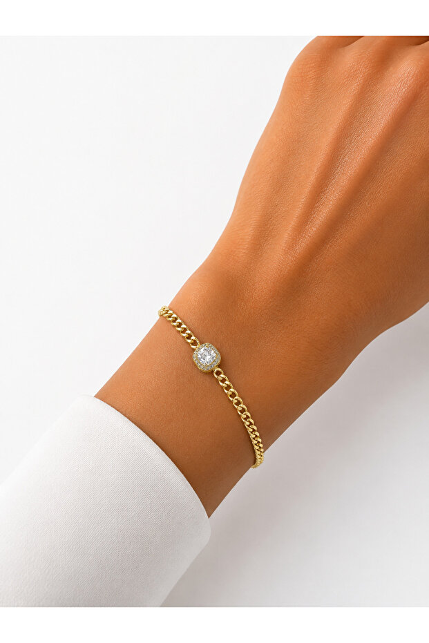 Belt Zircon Stone Gold Bracelet