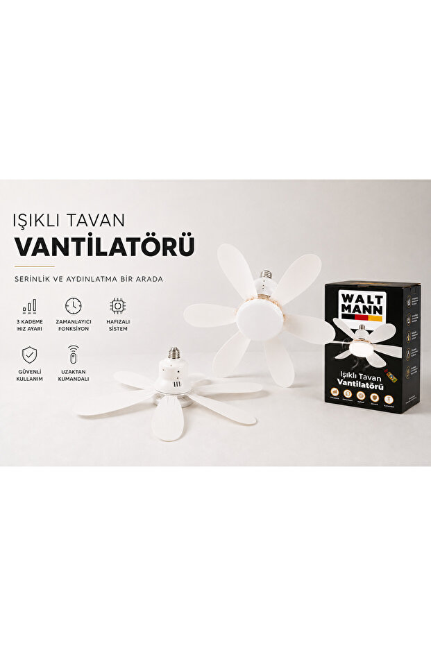 Işıklı Tavan Vantilatörü
