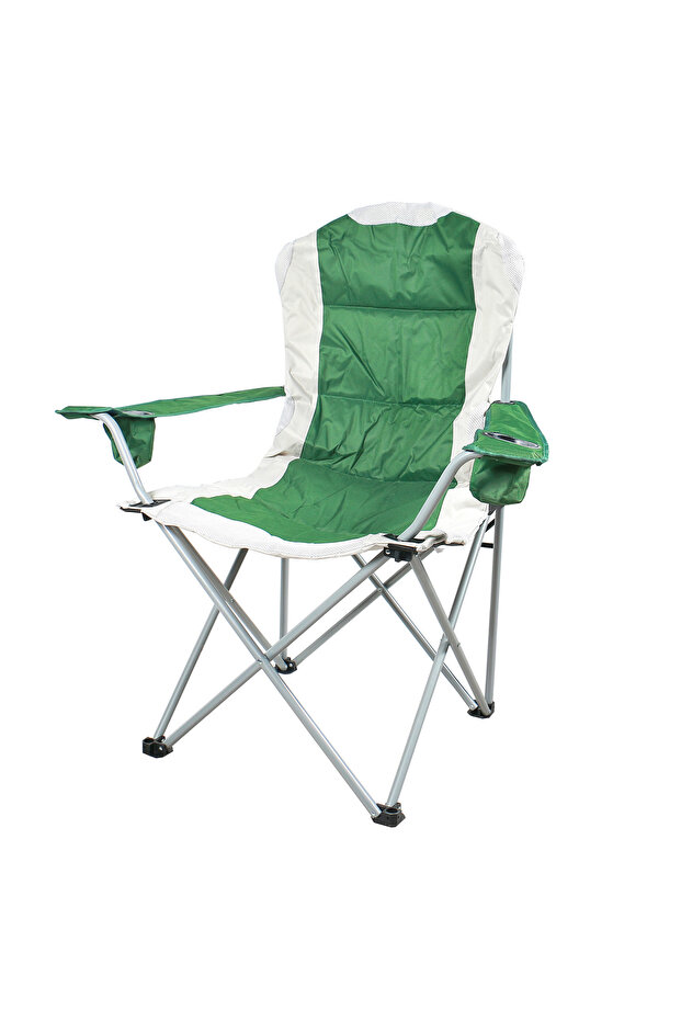 Camping Chair Deluxe, Green/Black, CM2007