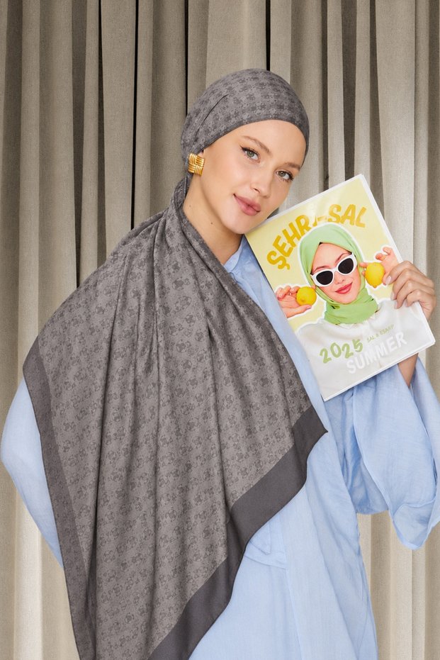 Women's Hijab Shawl Natural Fiber Jacquard Luxury Shawl
