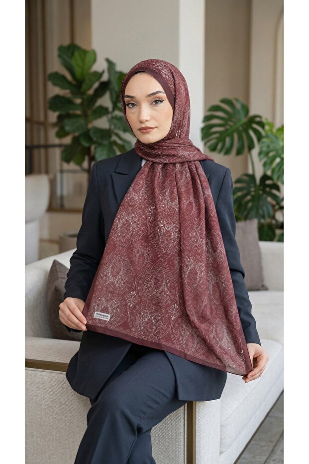 Patterned Soft Shawl - 124 - 2