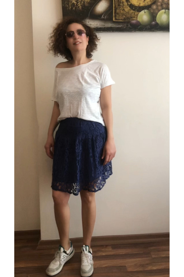 Blue Lace Skirt