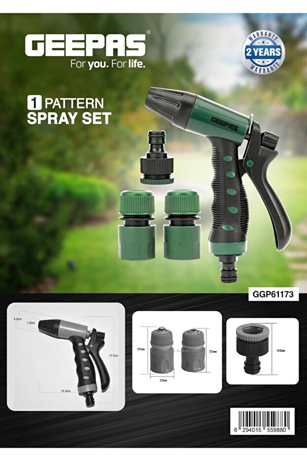 One Pattern Sprayer Set, Black