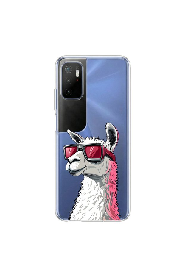 Cool Animal 8 Design Transparent Case Compatible with Poco M3 Pro