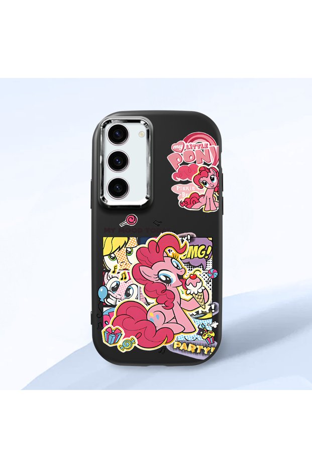 Black Silicone Case with Shock-Absorbing Camera Protection Compatible with Samsung Galaxy S23
