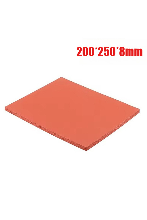 لوح سيليكون للضغط والتصفيح مقاس 200x250x8 مم، قطعة واحدة، لوح إسفنجي ناعم مقاوم للحرارة العالية