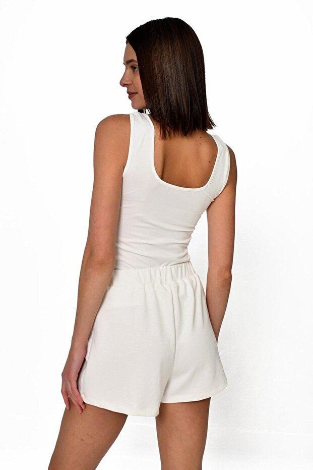 Stoned Design Strap Blouse - 3