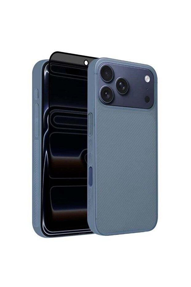 2Packs Case Cover for iPhone 17 Pro Max, Air Skin Line, Clear + Privacy Screen Protector