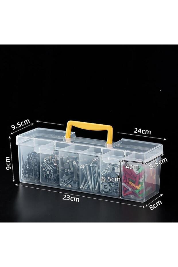 B New Tool Parts Storage Box Set Multi-Compartment Tool Organizer,Sorting Box For Screws,Wrenches,H.