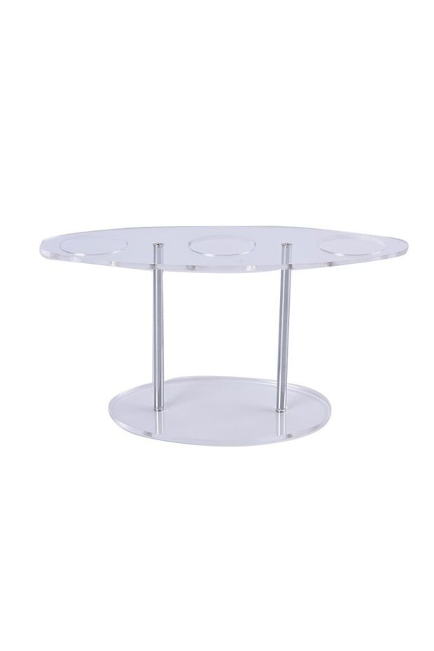 Transparent 1Pcs Acrylic Ice Cream Display Rack Sushi Roll Display Stand DIY Ice Cream Cone Holder F