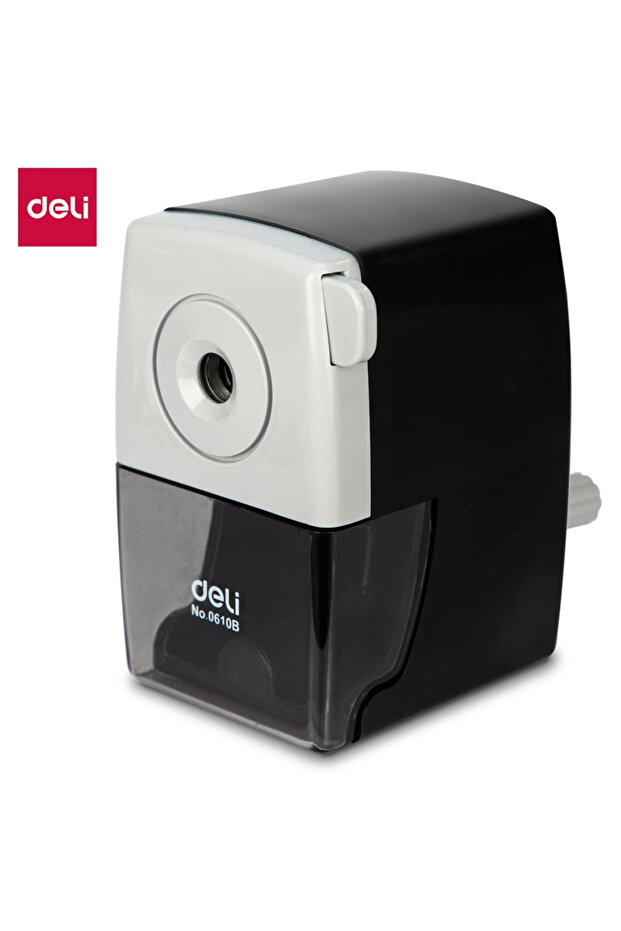 Deli Black Deli Rotary Pencil Sharpener Pencil Cutter Office School Table Sharperners Stationery