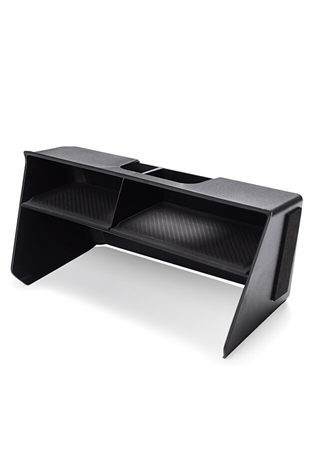 black Car Center Console Organizer for VW Golf 8 MK8 2020-2023 LHD Storage Box Interior Accessories