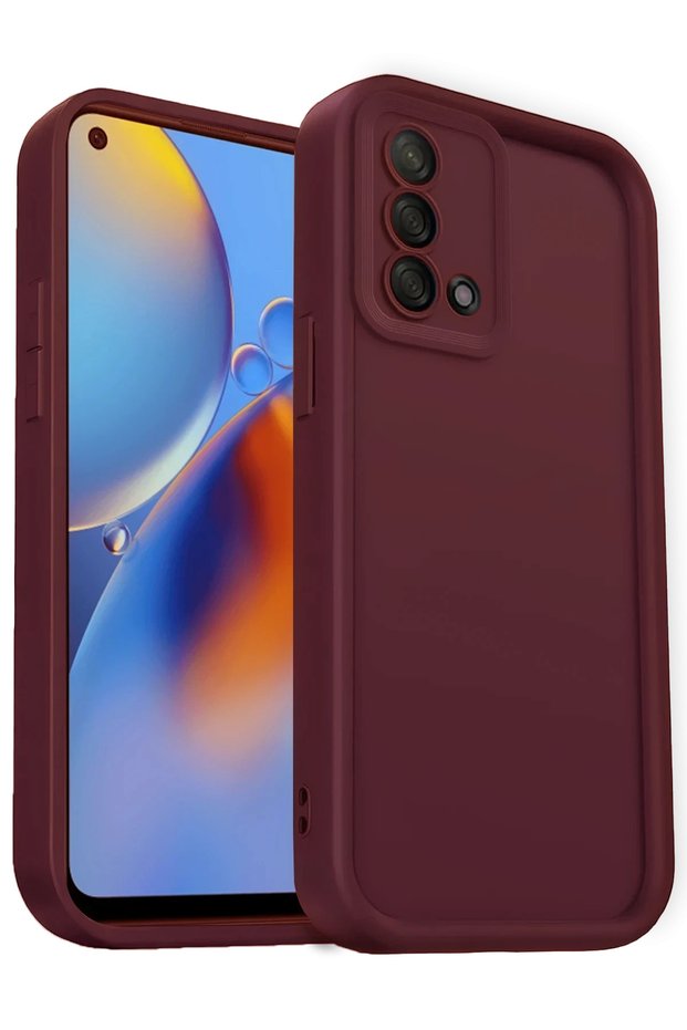 Ilkeshop A74 4g Case Viera Silicone (234810) - Burgundy