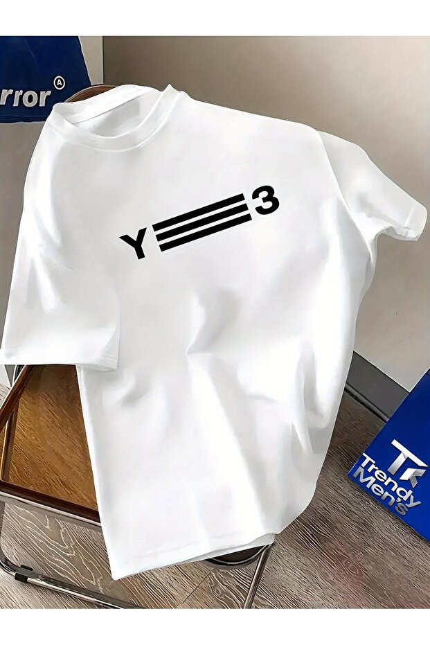 تي شيرت رجالي بتصميم شعار Y-3