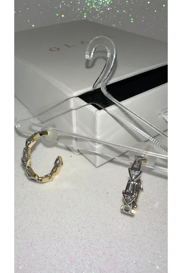Design Luxury Zircon Stone Jewellery Craftsmanship Stainless Steel Hoop Earrings