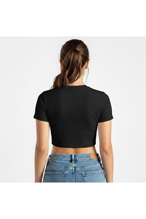 Stranger Things Printed Lycra Slim Fit Basic Crop - 2
