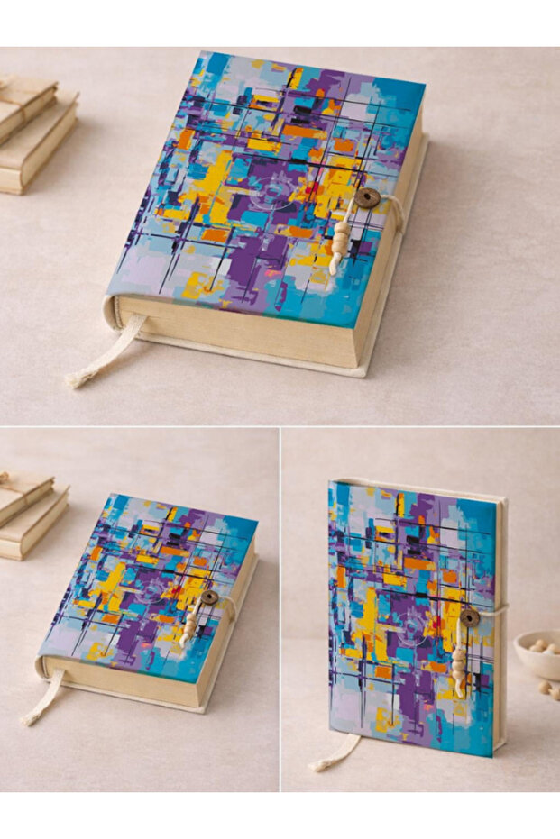 غلاف كتاب مصنوع يدويًا بتصميم خاص لحماية الكتب