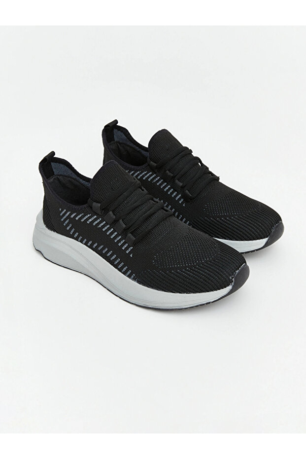 Lcw Steps Men's Black Mesh Detailed Sneakers