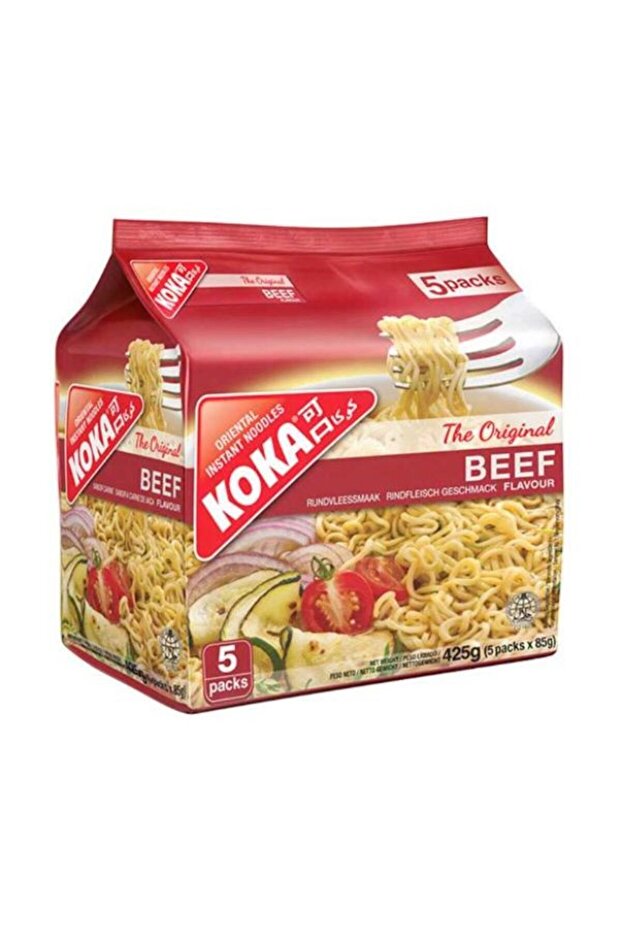 Instant Noodles Beef 5x85g Pack