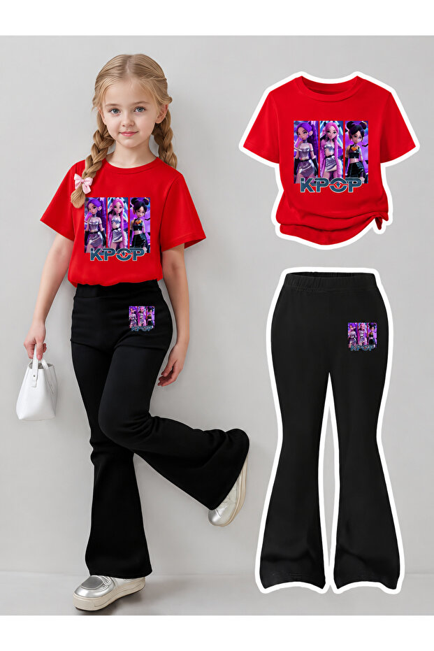 Girl's Spanish Style Leggings and T-Shirt Set