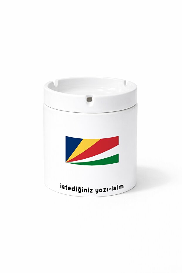 Country Sc Seychelles Seychelles Flag Flag Printed Ashtray Ashtray Gift